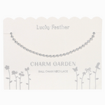 Lucky Feather Ball Chain Necklace