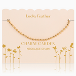 Lucky Feather Ball Chain Necklace