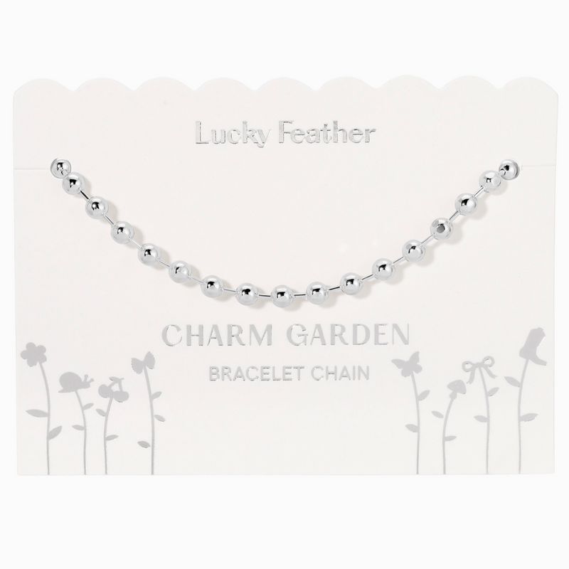 Lucky Feather Ball Chain Bracelet