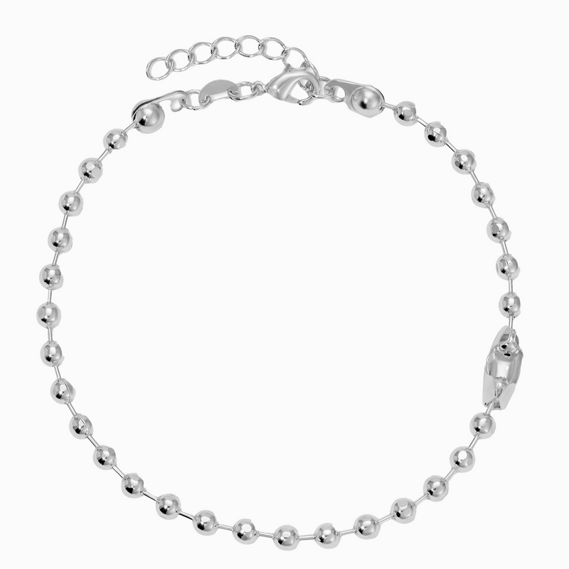 Lucky Feather Ball Chain Bracelet