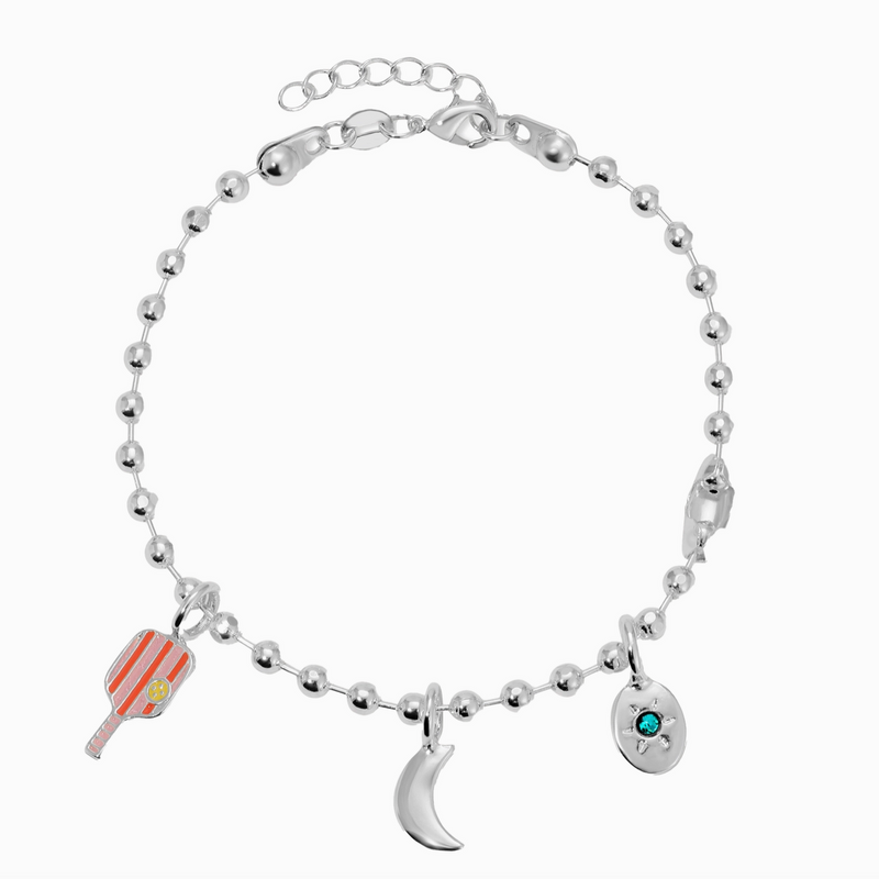 Lucky Feather Ball Chain Bracelet