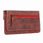 Western Fork Wallet in Red Russet