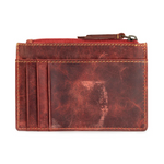 Western Fork Credit Card Holder in Red Russet