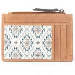 Desert Diamond Credit Card Holder In White and Brown