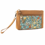 Secret Garden Clutch Bag In Camel