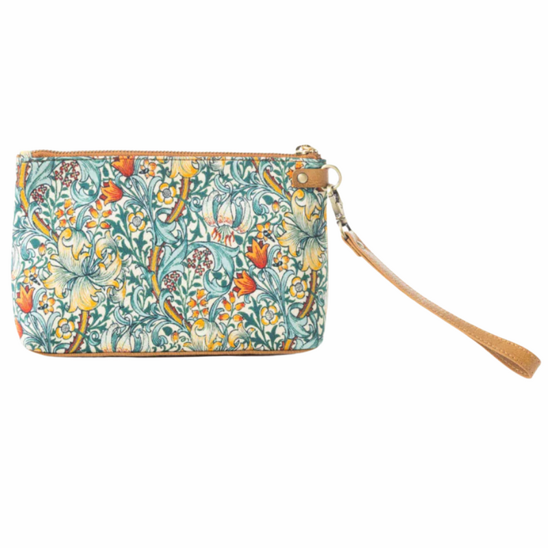 Secret Garden Clutch Bag In Camel