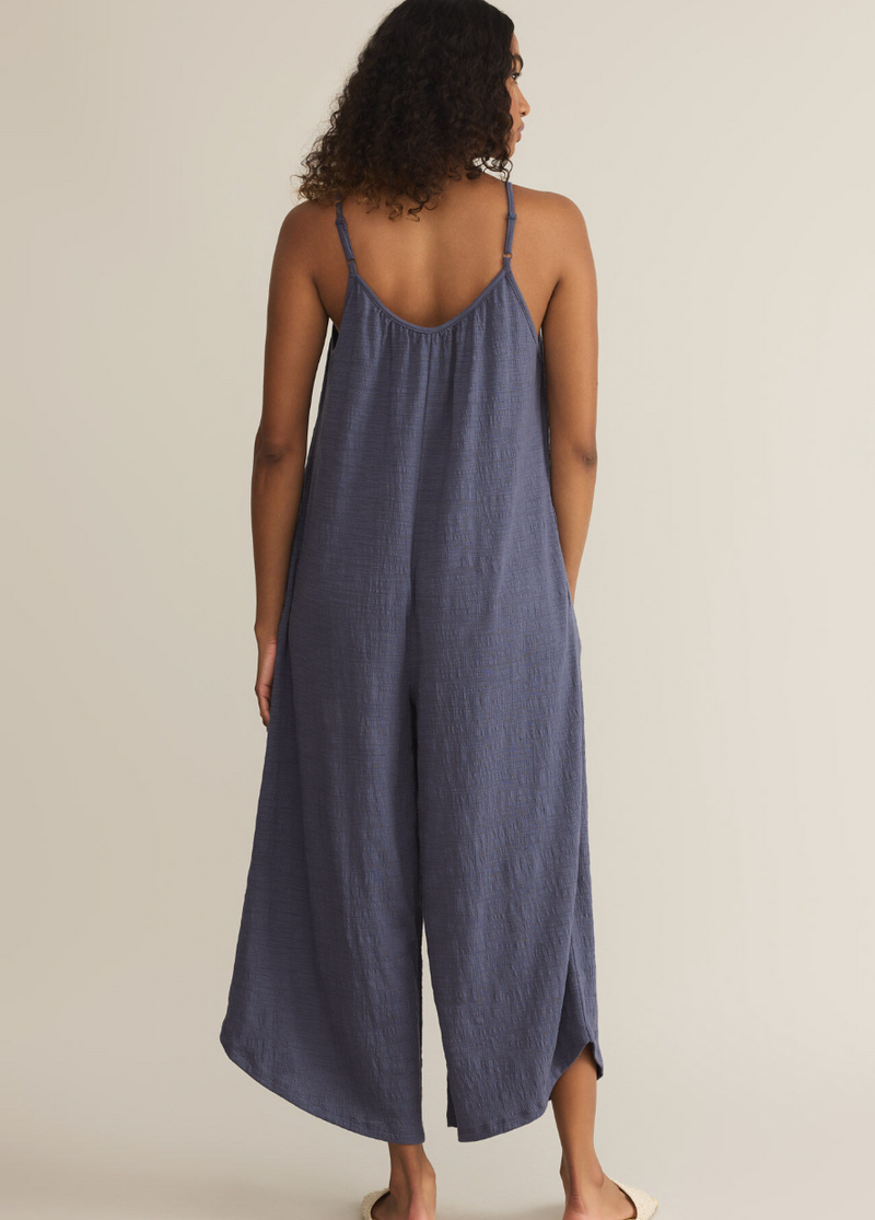 Textured Flared Jumpsuit