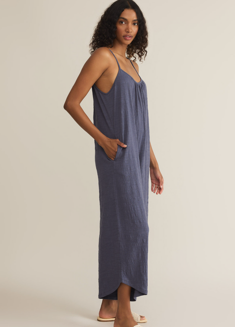 Textured Flared Jumpsuit