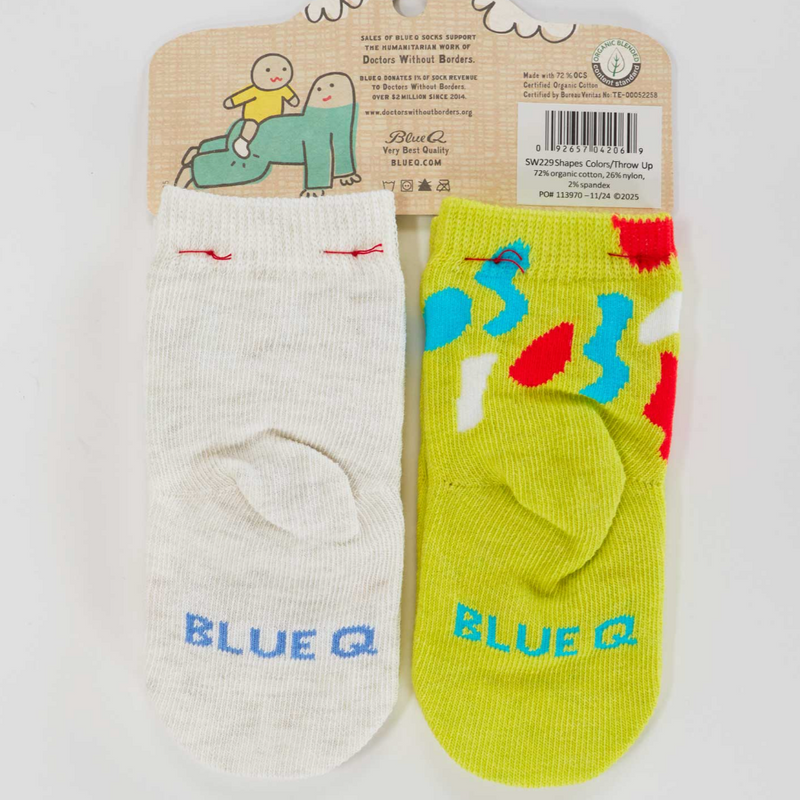 Blue Q Throw Up Socks