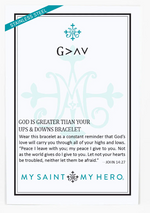 My Saint My Hero God is Greater Bracelet