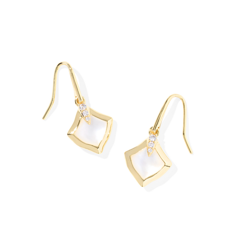 Kendra Scott Joelle Small Drop Earring - Gold Mother of Pearl