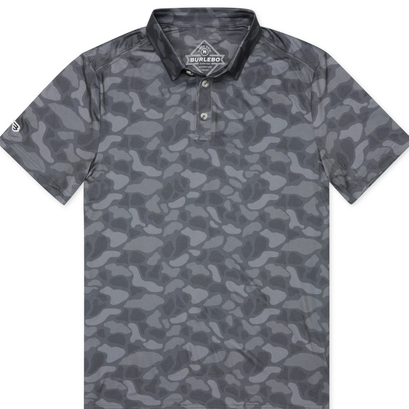 Burlebo Performance Polo Stone Camo