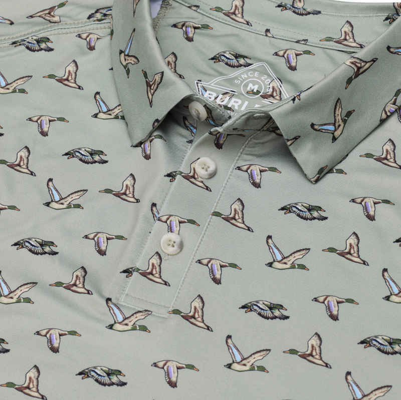Burlebo Performance Polo Flying Duck Sage