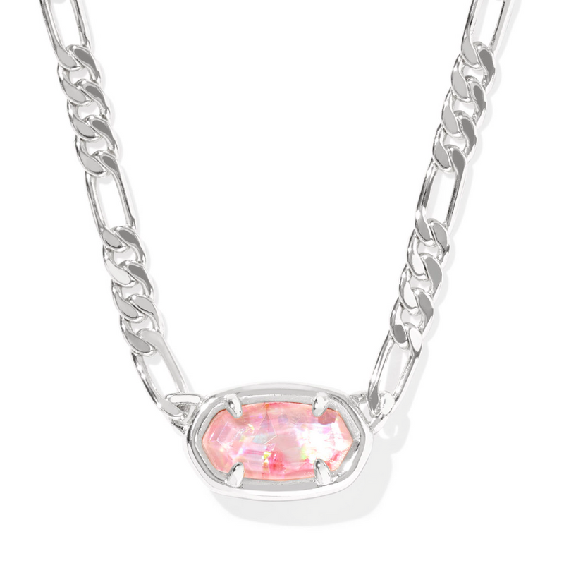 Kendra Scott Elisa Figaro Pendant Silver Pink MOP