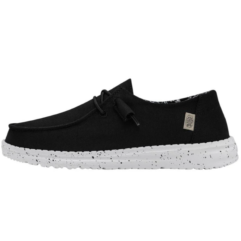 Hey Dude Wendy Stretch Canvas Black Odyssey