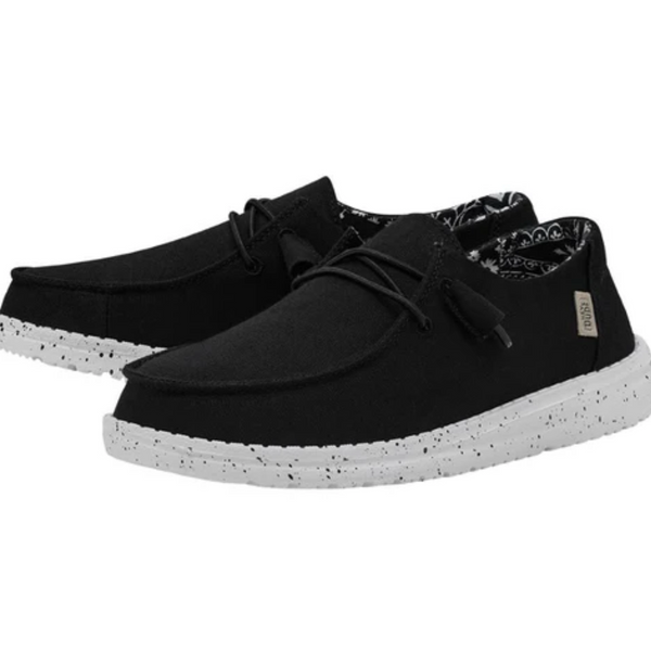 Hey Dude Wendy Stretch Canvas Black Odyssey