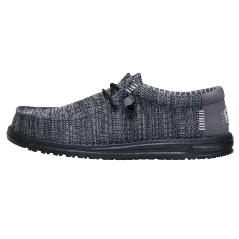 Hey Dude Wally Stretch Sox Granite Grey/Black