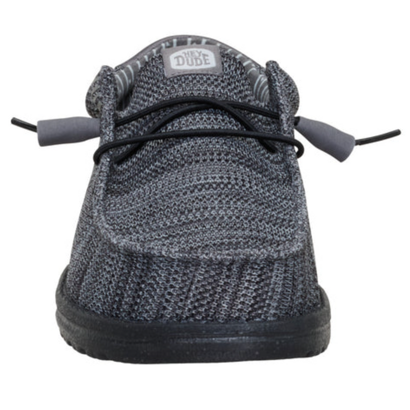 Hey Dude Wally Stretch Sox Granite Grey/Black