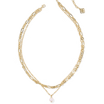 Ashton Multi Strand Necklace in Gold and Silver