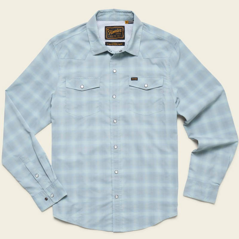 Howler Kent Plaid Longsleeve tech shirt