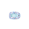 Decorative hair clip with star pattern on a white background