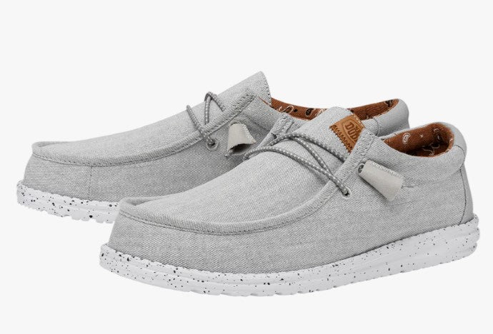 Wally Washed Canvas Light Grey– Rustic Frio