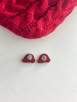 "Santa Hat" Studs