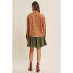 Embroydery Cotton Twill Utility Jacket