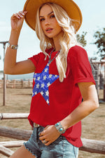 Sequin Star Graphic Crewneck