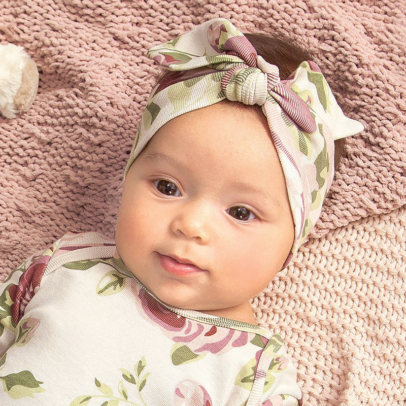 Baby Girl's Cabbage Rose Cotton Headband