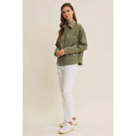 Embroydery Cotton Twill Utility Jacket