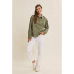 Embroydery Cotton Twill Utility Jacket