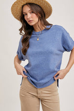 Crew Neck Knit T-Shirt