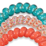 Spiral Hair Coils | Large | Coral Craze Hair Ties