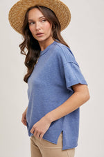 Crew Neck Knit T-Shirt