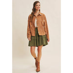 Embroydery Cotton Twill Utility Jacket