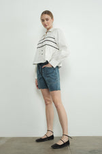 CONTRAST LACE BABYDOLL BUTTON DOWN SHIRTS