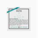 Faith Petite Cross Hoop Earring