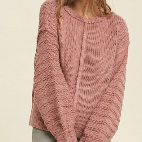 Knit Red Bean Sweater