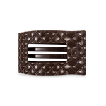 Flat Rectangle Hair Clip | Truly Taupe Quilted