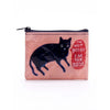 A blue coin purse with the text 'COIN PURSES' printed on it, indicating the product category and highlighting its material composition.