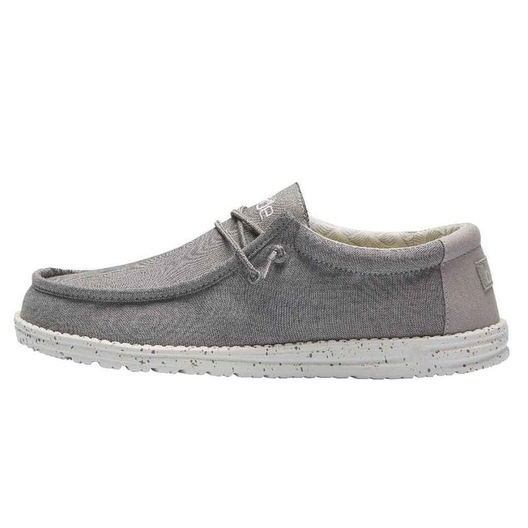 Gray casual shoe on a white background
