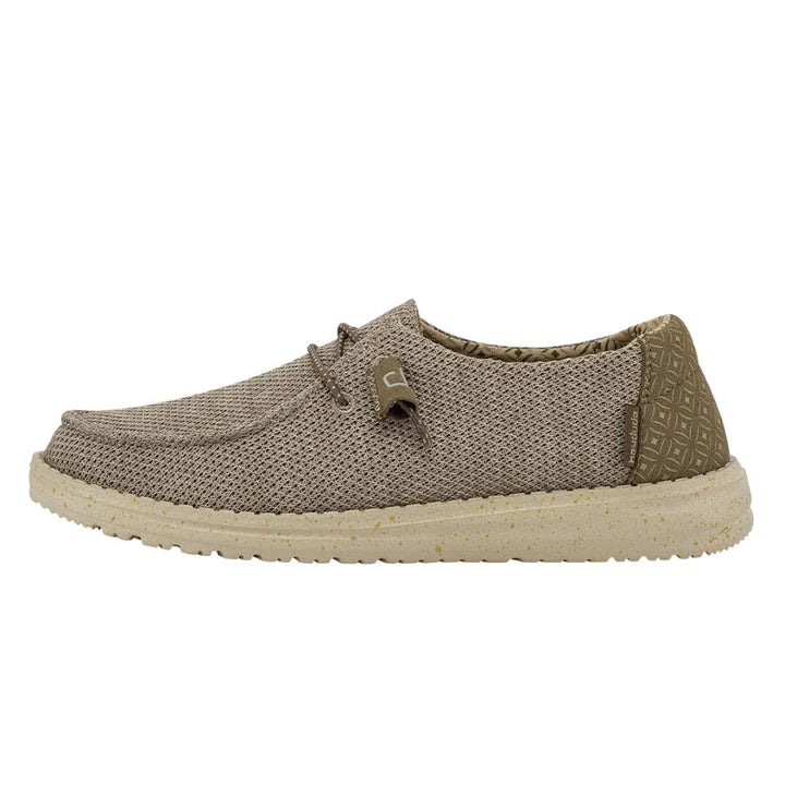 Brown casual shoe on a white background